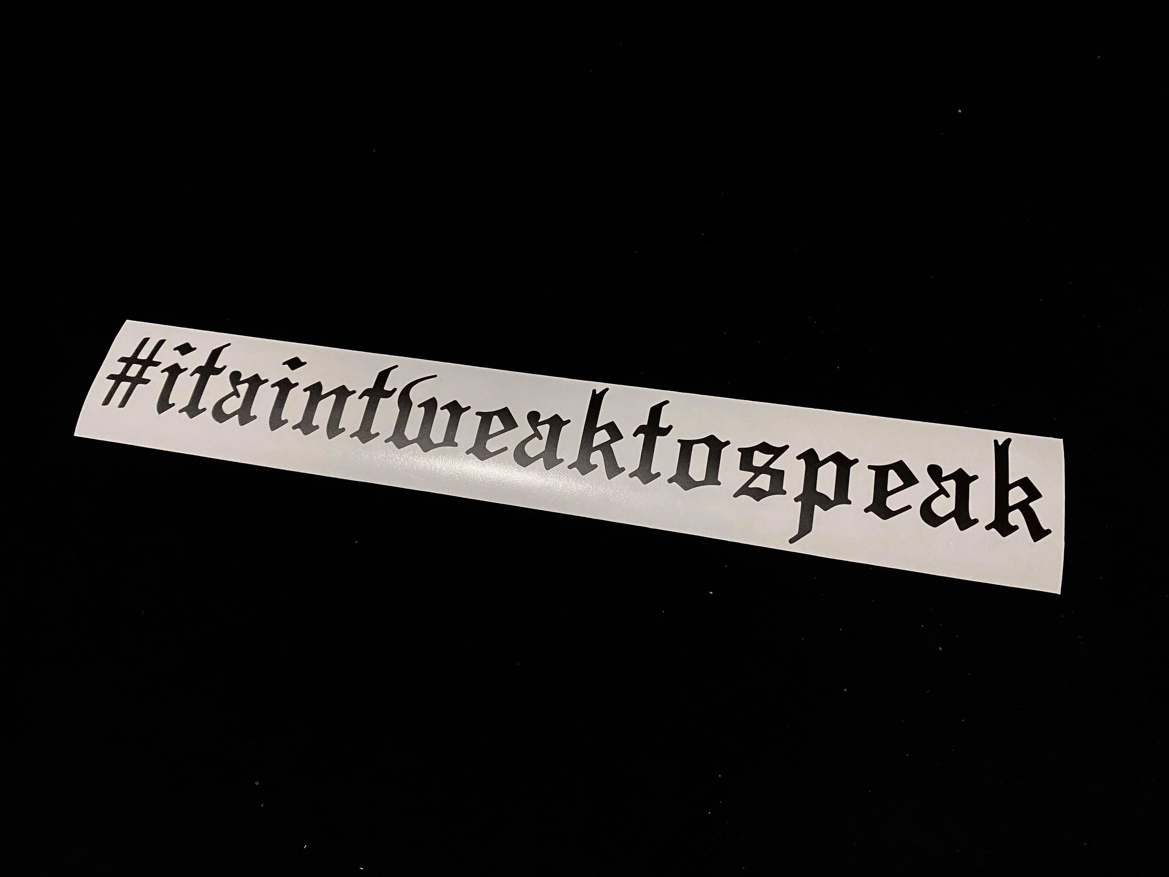 Itaintweaktospeak